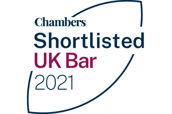 Tanfield shortlisted for two awards at the Chambers UK Bar Awards 2021