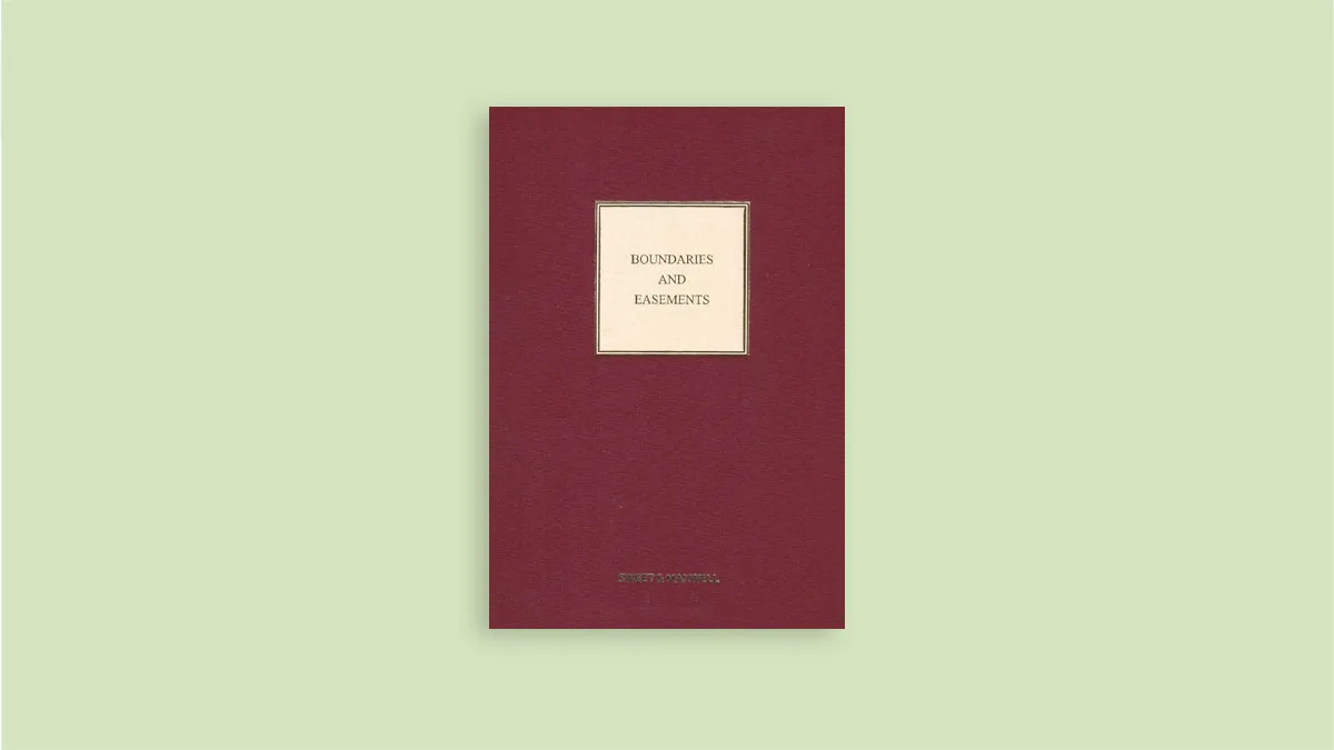 Boundaries and Easements – 7th edition