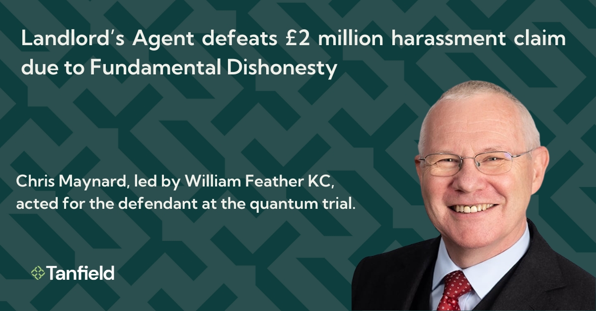 Landlord’s Agent defeats £2 million harassment claim due to Fundamental Dishonesty (fourteen and a half years after the events)