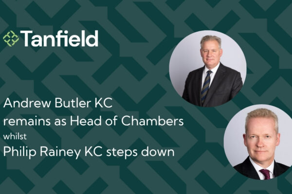 Philip Rainey KC steps down as Tanfield completes leadership transition