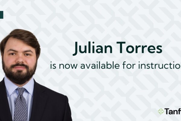 Julian Torres is now available to take on instructions