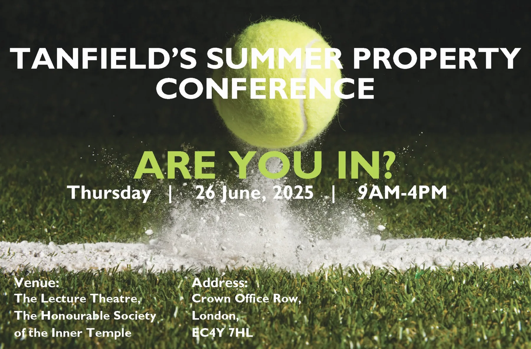 Tanfield’s Summer Property Conference