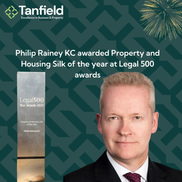 Philip Rainey KC wins Property and Housing Silk of the year at The Legal 500 Bar Awards