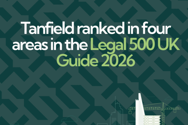 Tanfield Chambers ranked in four areas in the Legal 500 UK Guide 2026