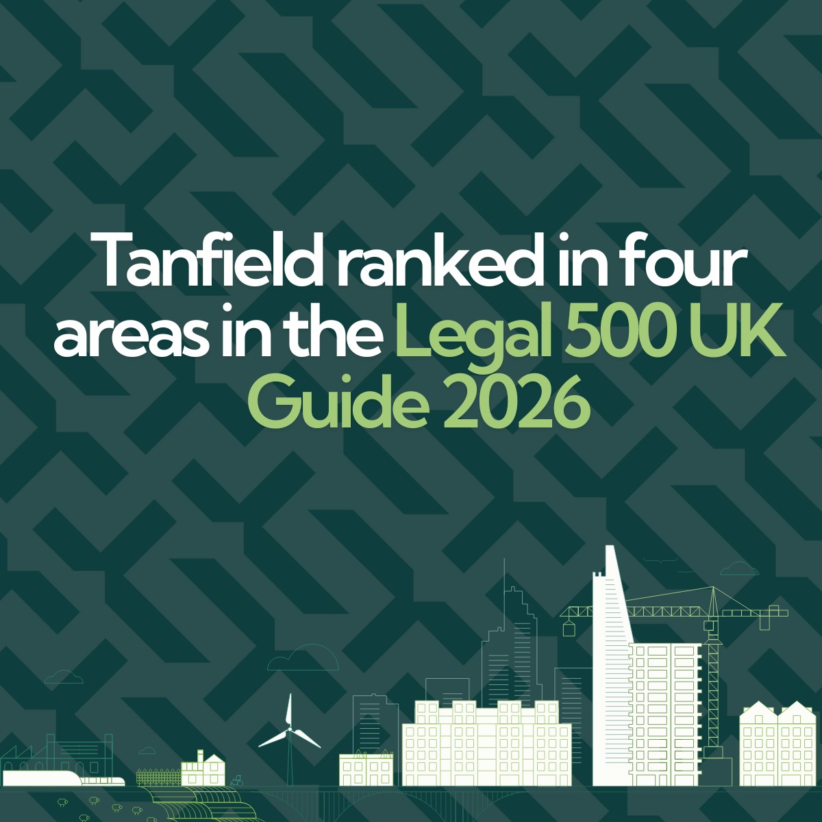 Tanfield Chambers ranked in four areas in the Legal 500 UK Guide 2026