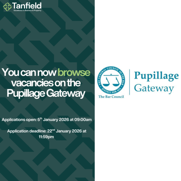 Pupillage Gateway Vacancies are now open for viewing