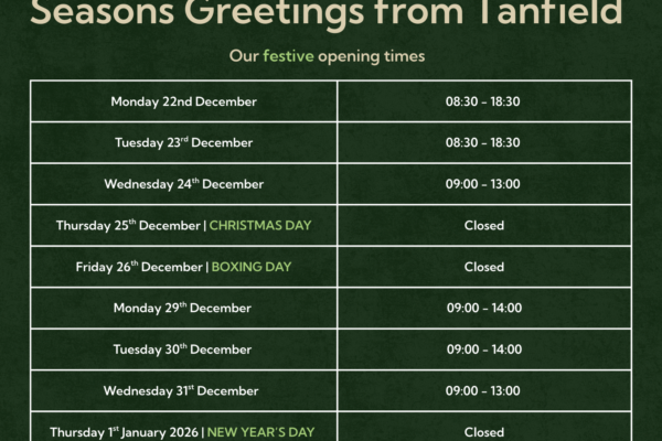 Festive season opening hours