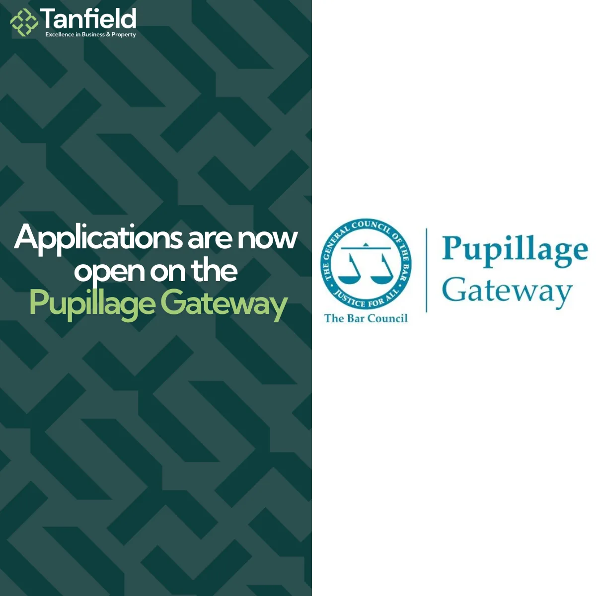 Applications are now open on the Pupillage Gateway