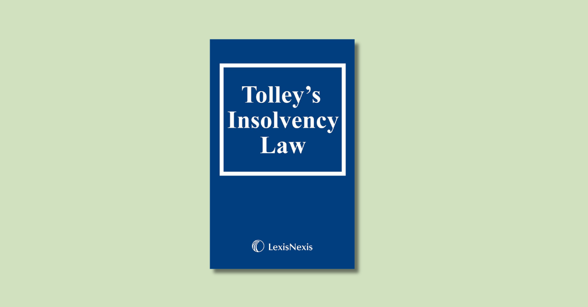 Andrew Mace updates Construction and Engineering Insolvency chapter in Tolley’s Insolvency Law