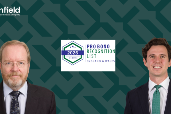 Martin Young and Hugh Rowan mentioned in Pro Bono Recognition List 2026