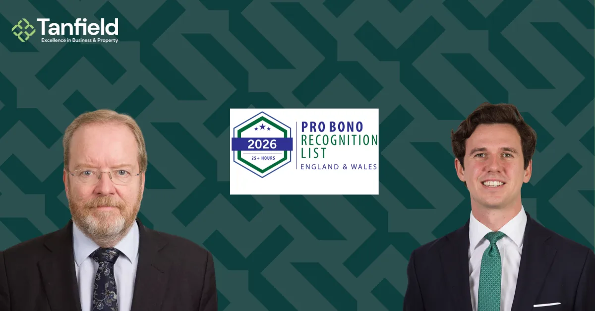 Martin Young and Hugh Rowan mentioned in Pro Bono Recognition List 2026