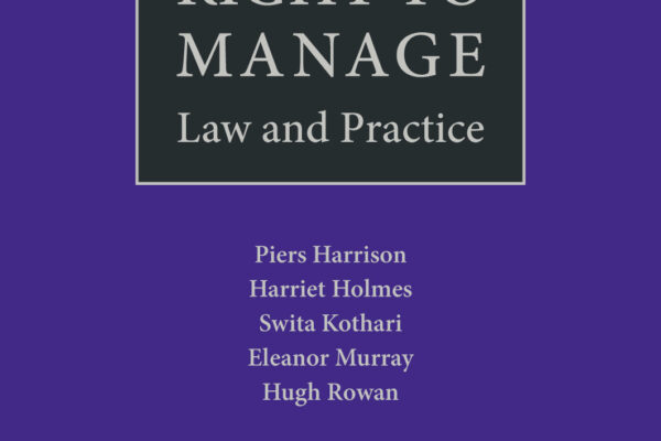 Piers Harrison co-authors new book Right to Manage: Law and Practice