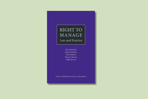 Piers Harrison co-authors new book Right to Manage: Law and Practice